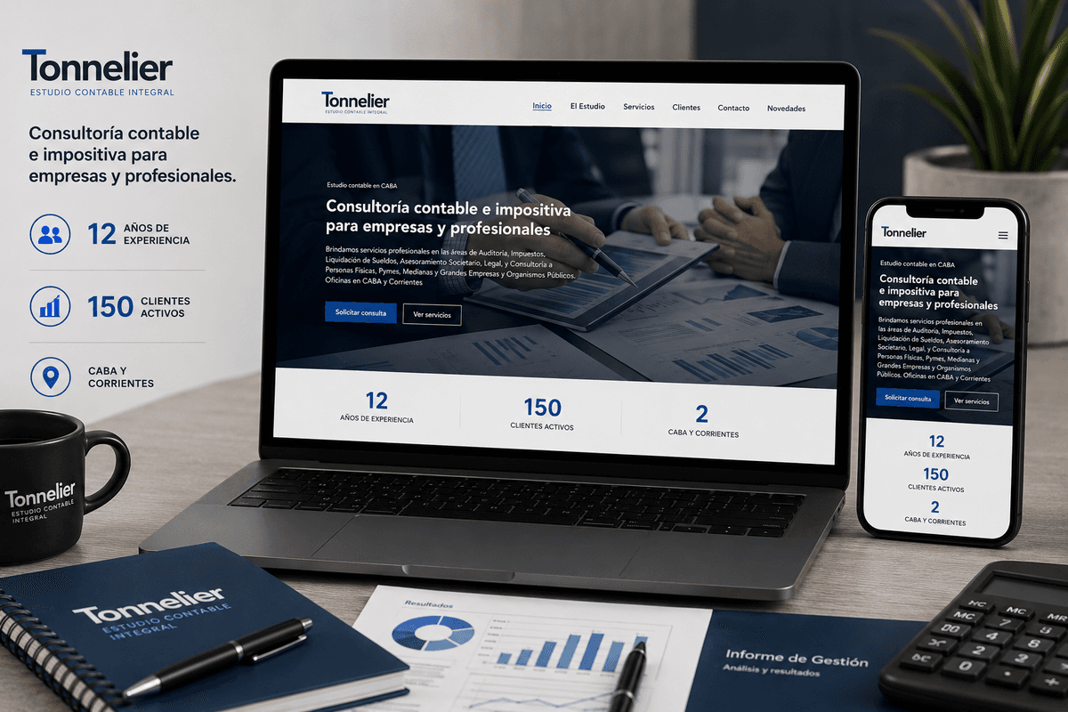 Presencia digital para estudio contable